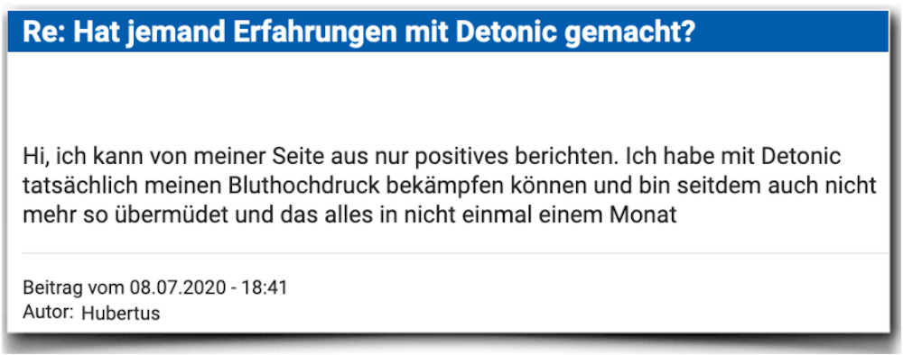 Detonic Erfahrungsbericht Bewertung Kritik Detonic