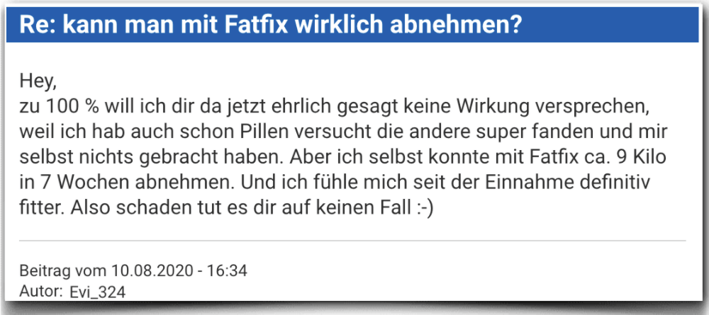 Fatfix Erfahrungsbericht Bewertung Kritik Fatfix
