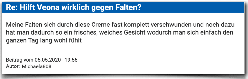 Veona Erfahrungsbericht Bewertung Kritik Veona