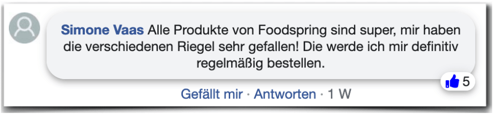 Foodspring Erfahrungsbericht Bewertung Kritik Erfahrungen