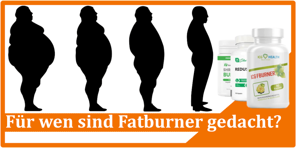 Evolution von einem dicken zum dünnen Mann Für wen sind Fatburner gedacht