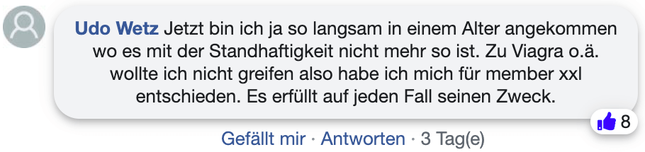 Member xxl Erfahrung Bewertung facebook