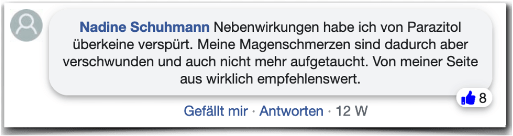 Parazitol Erfahrungsbericht Bewertung Kritik Erfahrungen