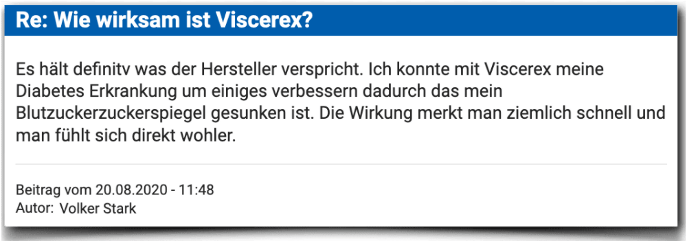 Viscerex Erfahrungsbericht Bewertung Kritik Viscerex