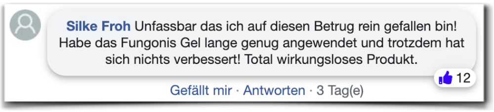 Fungonis Gel Bewertungen Erfahrungen facebook