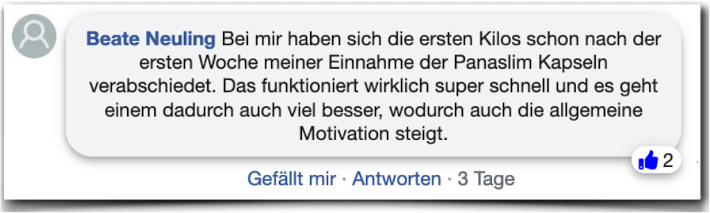 Panaslim Erfahrungsbericht Bewertung Kritik Erfahrungen