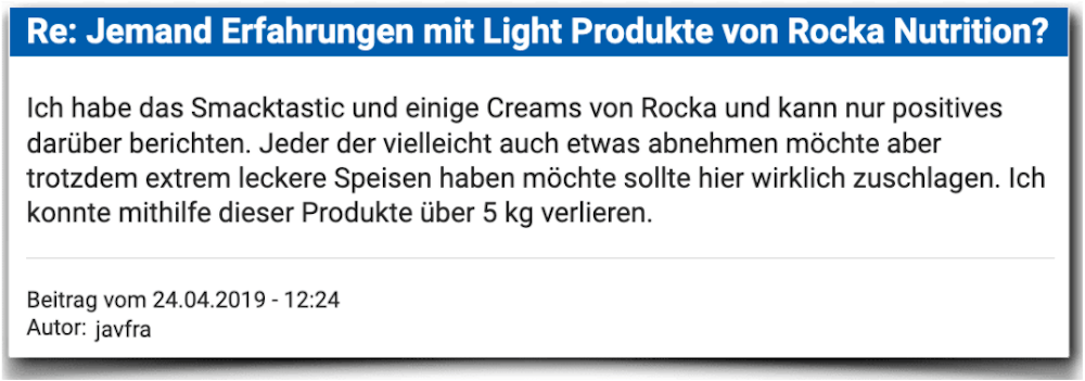 Rocka Nutrition Erfahrungsberichte Bewertung Kritik Rocka Nutrition