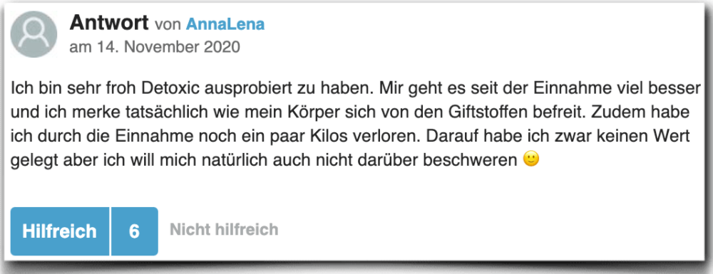 Detoxic Erfahrung Erfahrungen Erfahrungsbericht