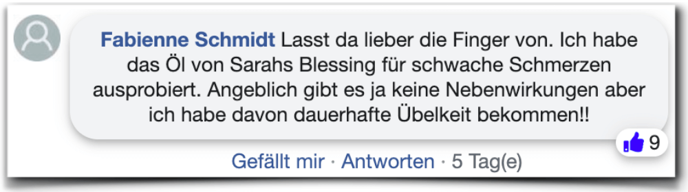 Sarahs Blessing Erfahrungen Erfahrungsberichte facebook