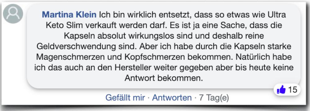 Ultra Keto Slim Erfahrungsbericht Bewertung Kritik Erfahrungen