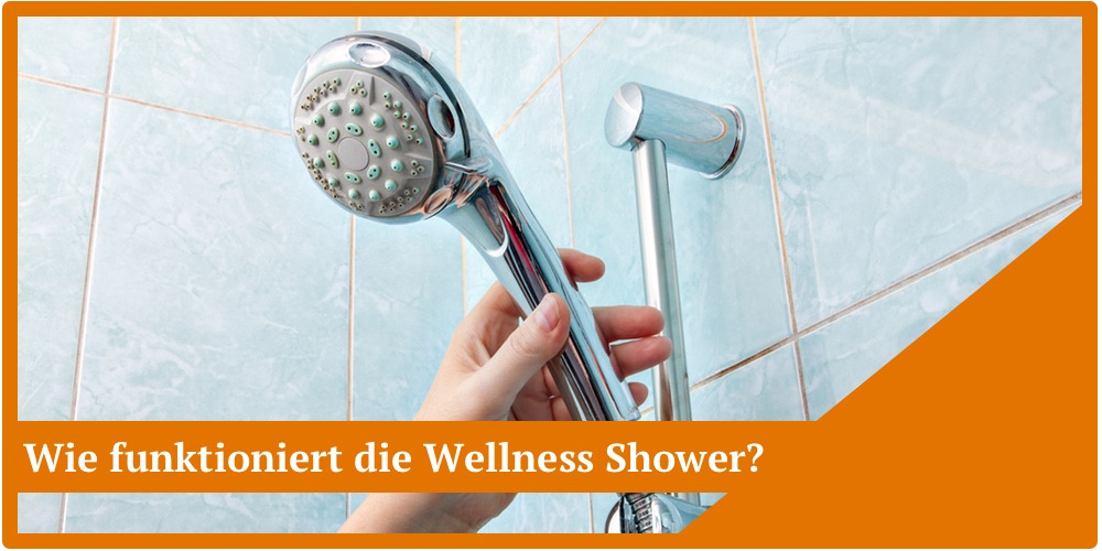 wellness shower anleitung anwendung montage installation mineralsteine wechseln