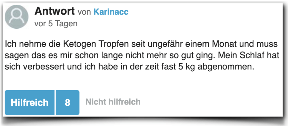 Ketogen Bewertungen Erfahrungsbericht gutefrage