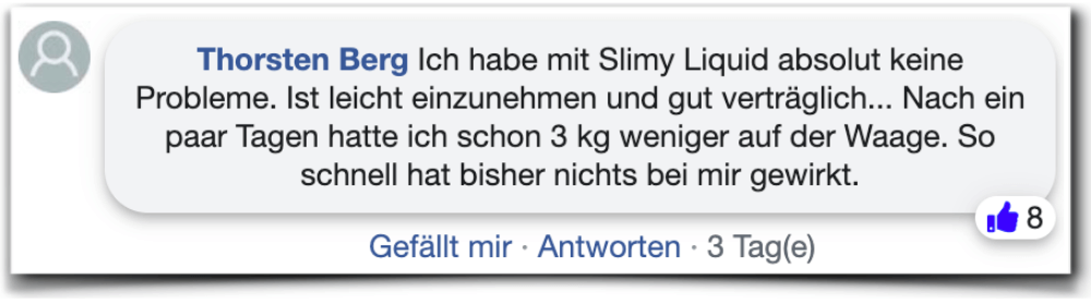 Slimy Liquid Bewertungen Erfahrungen facebook