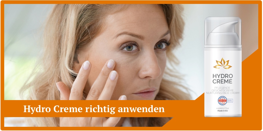 hydro creme anti aging effekt anwendung auftragen