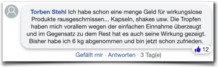 Keto Tropfen Erfahrungsberichte Erfahrung facebook