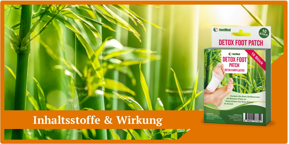 footmed Detox foot patch inhaltsstoffe pflaster wirkung