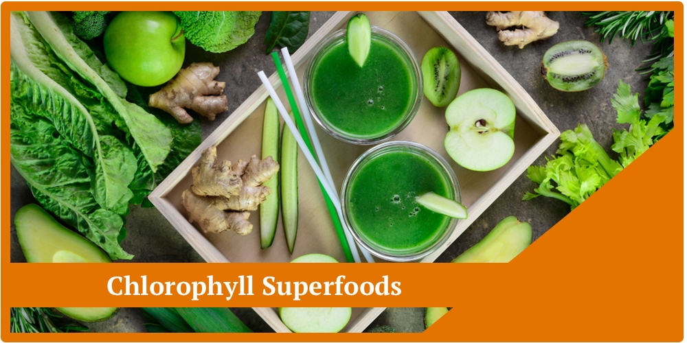 Superfoods Chlorophyll in Lebensmitteln