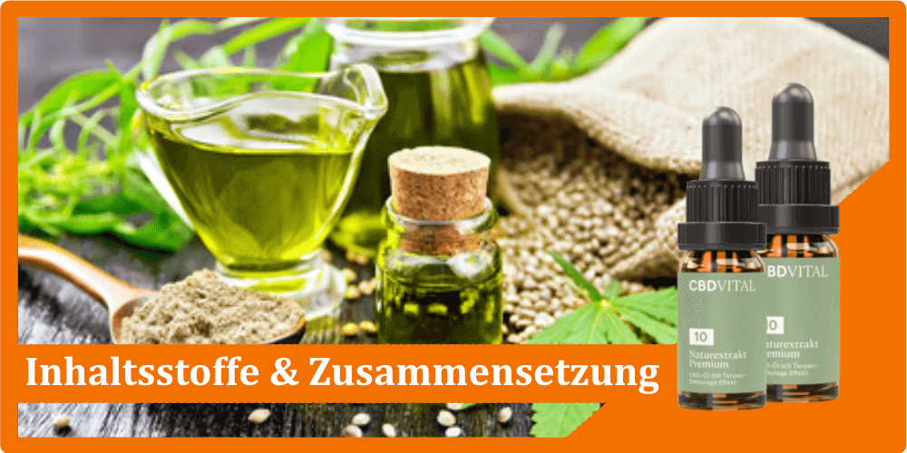 CBD Vital Inhaltsstoffe Zusammensetzung