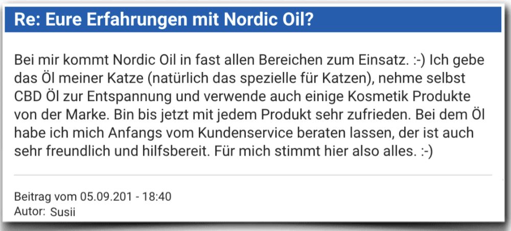 Nordic Oil Erfahrungen Erfahrung Erfahrungsbericht