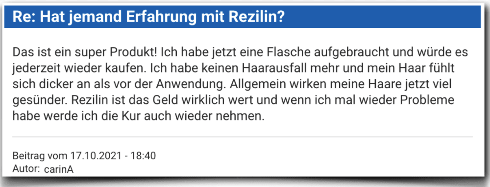 Rezilin Erfahrungen Erfahrungsbericht Bewertung Rezilin