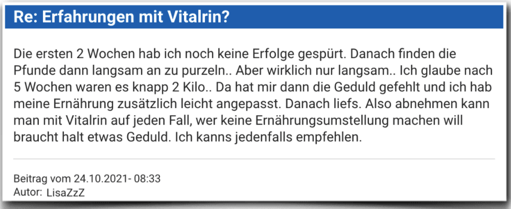 Vitalrin Erfahrungen Erfahrung Erfahrungsbericht Vitalrin