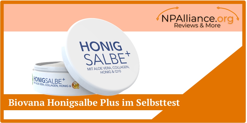 biovana honigsalbe plus aloe vera q10 collagen test wirkung bewertung