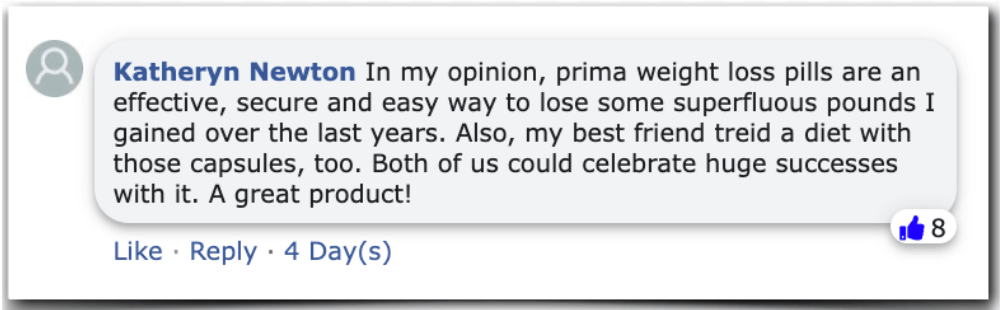 Prima weight loss experience experiences customer review test Prima