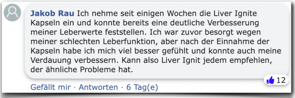 Liver Ignite Erfahrungen Bewertung Erfahrungsbericht