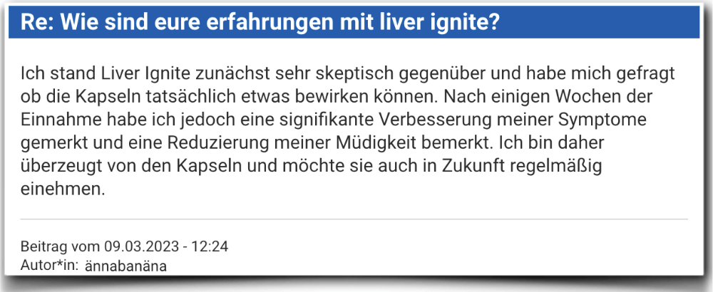 Liver Ignite Erfahrungen Erfahrung Erfahrungsbericht Bewertung Liver Ignite